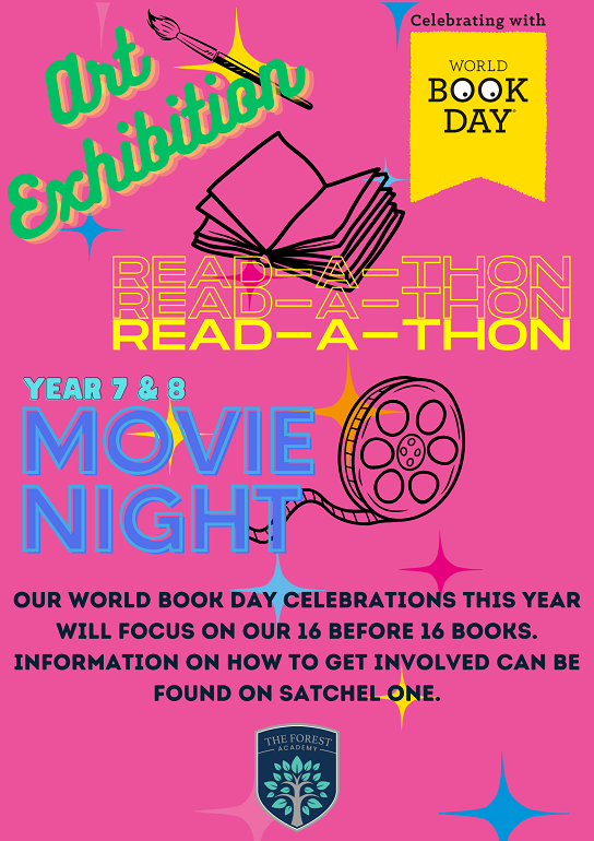 World Book Day 2024 (Poster) The Forest Academy • TFA